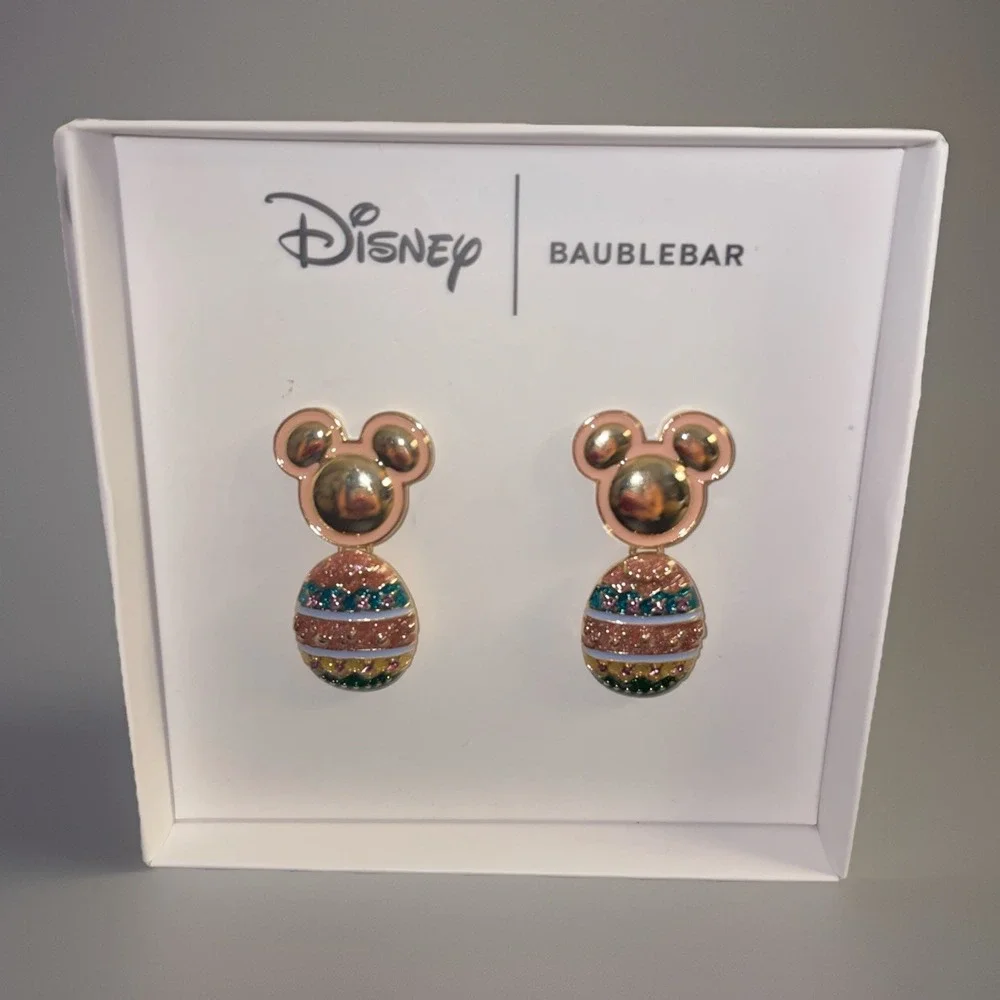 Baublebar x Disney‎ Mickey Mouse Crystal Easter Egg Drop Earrings